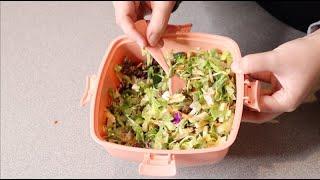 MISS BIG® All-in-One Salad Container Review |for Lunch Box Salad Bento Box 52 oz Salad Container