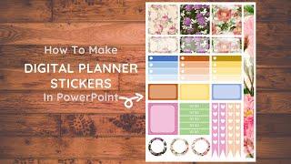 How to make Digital Planner Stickers in PowerPoint