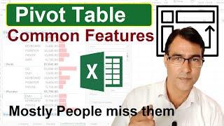 6 Common Features of Pivot Table | Pivot Table common features in Excel you must know