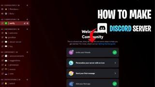 HOW TO MAKE A DISCORD SERVER + BEST TEMPLATE