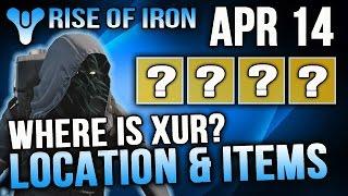 Xur Location April 14 2017 Destiny Where is Xur 4/14/2017 Destiny Year 3 Age of Triumph