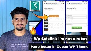 Wp-Safelink Plugin Create " I'm not a Robot Page " in Ocean WP Theme  | Wp-Safelink  Like Xpshort