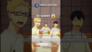 the teamwork  #haikyuu #anime #shorts #animeedits #animelover