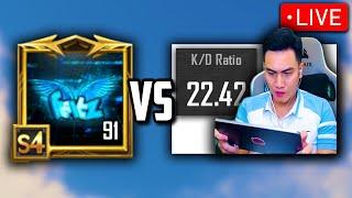 FEITZ VS 22 KD STREAMER!! | PUBG Mobile