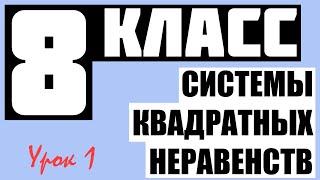 АЛГЕБРА | 8 КЛАСС | Системы квадратных неравенств