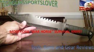 MOSSY OAK "WAR HORSE" SURVIVAL KNIFE