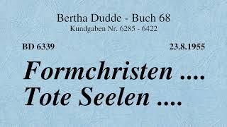 BD 6339 - FORMCHRISTEN .... TOTE SEELEN ....