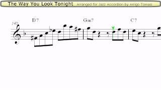 The Way You Look Tonight - Jazz Accordion Sheet music