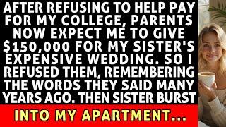 After Refusing To Help Pay For My College Parents Expect Me To Give $150,000 For Sister's Wedding...