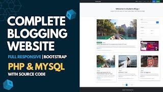 Complete Responsive Blog Website using PHP & MySQL || Robin Narban