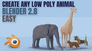 Low Poly Animals | Quick and Easy | Basic Tutorial