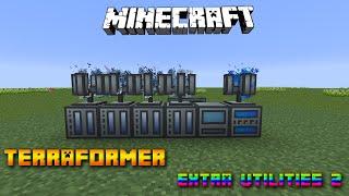 Terraformer , Humidifier & Antenna  Minecraft Extra Utilities 2 Tutorial  Deutsch / German