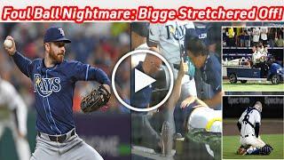 Rays' Hunter Bigge Injured by 105 MPH Foul Ball