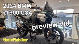 2024 BMW R1300GSA Preview vid