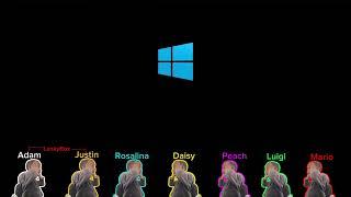 Windows 10 Killscreen, but Mario, Luigi, Peach, Daisy, Rosalina, Justin, and Adam want to see that!