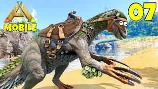 The Best Fiber Collector You’ll Ever Have! Taming Therizinosaur - The Island Episode 07 | Ark Mobile