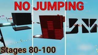 No Jumping Difficulty Chart Obby (Stages 80-100)