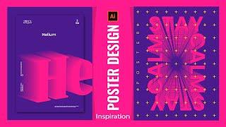 Modern Poster Design Tutorial | Illustrator