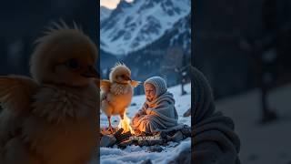 Hero  Chick Saves Baby in Snowstorm️️ After Mom Falls Unconscious | Heartwarming Rescue Story
