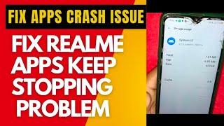 FIX REALME -APPS KEEP STOPPING PROBLEM II FIX REALME APPS CRASH ISSUE II