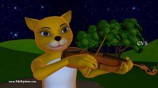 Hey Diddle Diddle - 3D Animation English Nursery Rhymes for children with lyrics