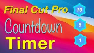 Build your own timer - No Plugins required - Final Cut Pro