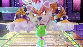 Super Mario 3D World - Yoshi vs Cat Bowser (Final Boss)