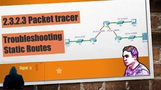 2.3.2.3 Packet Tracer – Troubleshooting Static Routes