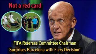 FIFA Referees Committee Chairman gives Barcelona fans good news after Monaco match referee decision