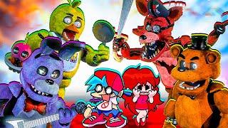 All FNAF Animatronics vs Boyfriend Friday Night Funkin Vs FNaF 1