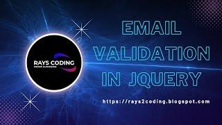 Email Validation In jQuery Email Validation