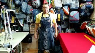 Как сделать фартук из джинсов своими руками DIY handmade denim bag Jeans Fantasy Мастер Юрий