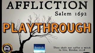 Affliction: Salem 1692 Board Game | Playthrough