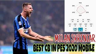 Best Defender in Pes 2020 mobile - M. Skriniar || Max level skill and stats