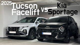 2025 Hyundai Tucson Facelift vs 2024 Kia Sportage Side-by-side comparison