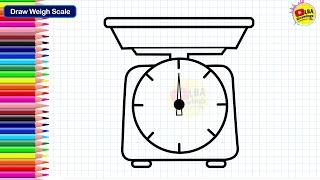 How To Draw Weight Scale | LBA Drawings