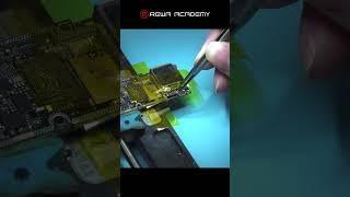 How to Solder & Desolder iPhone X Touch Connector - REWA Academy#shorts