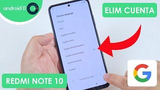 Eliminar Cuenta de Google Xiaomi Redmi Note 10 | Android 11