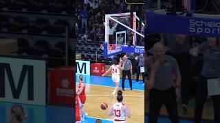 Evita to end the 1st half  #ENFS #EuroBasketWomen #WeAreSwissBasketball