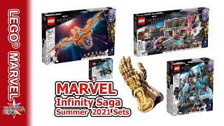LEGO Marvel Infinity Saga Summer 2021 Sets | Infinity Gauntlet 76191 Iron Monger Mayhem 76190 & more