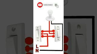 Proper 2 way switch connection kaise karen on diagram #2aswitch #switch #electrical #connection