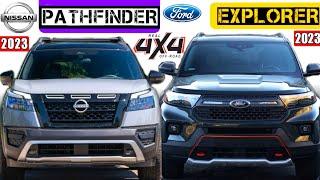 2024 Nissan Pathfinder vs ford explorer 2023  | 3-row suv