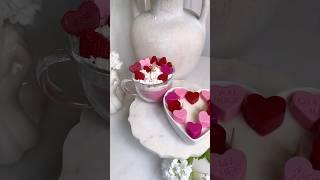 DIY Valentines Candles  #ASMR #DIY #candlemaking #dollartreediy #diyhomedecor #viral #asmrsounds