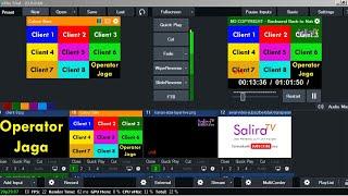 LIVE : Test Format View Monitoring 8 Client CCTV Salira TV