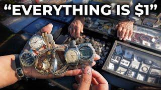 Buying Vintage Watches for $1 at a Flea Market in Florida!