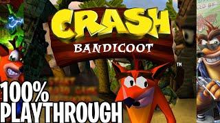 Crash Bandicoot 1 (PS1) 100% Walkthrough Longplay [All Gems, Boxes & Bonus Stages]