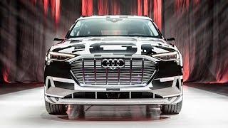 CRAZY! 2020 AUDI E-TRON - MOST HI-TECH INTERIOR EVER? - A first look at the prod ready electric car.