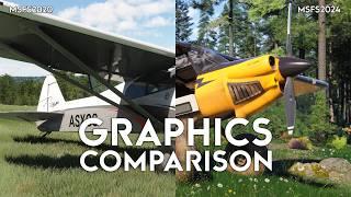 Graphics COMPARISON of Microsoft Flight Simulator 2024 vs MSFS2020