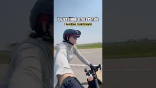 DAY 63 Biking across Canada | Headwinds in the prairies | Saskatchewan #bikingvlog #cyclingcanada