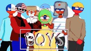 Boys - Meme - CountryHumans [ Brazil, Eua, Russia, Argentina, Chile, Canada and Venezuela ]